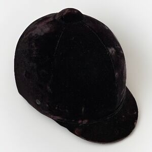 Vintage Equi-Royal Velvet Riding Helmet Equestrian Horse Purple Size 7 / 57